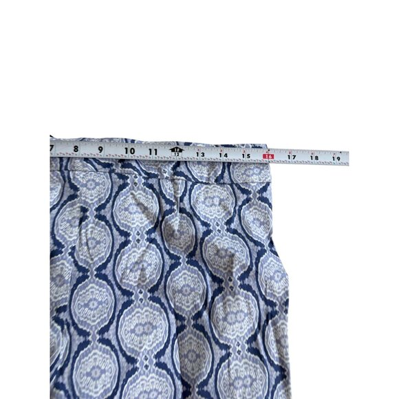 LAUREN GOLD Ikat Blue White Shorts Size 6 NEW NWT - Picture 5 of 7